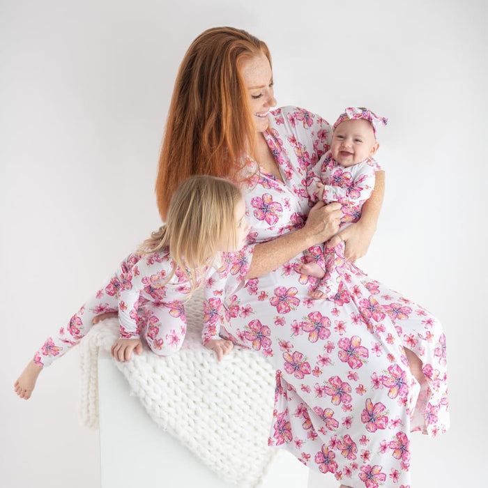 Hibiscus Kiss Bamboo Mama Robe