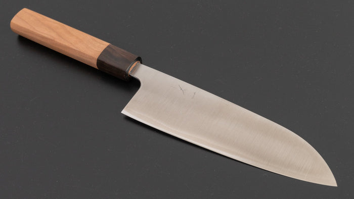 Hitohira Futana S3 Migaki Santoku 165mm Cherry Wood Handle | HITOHIRA