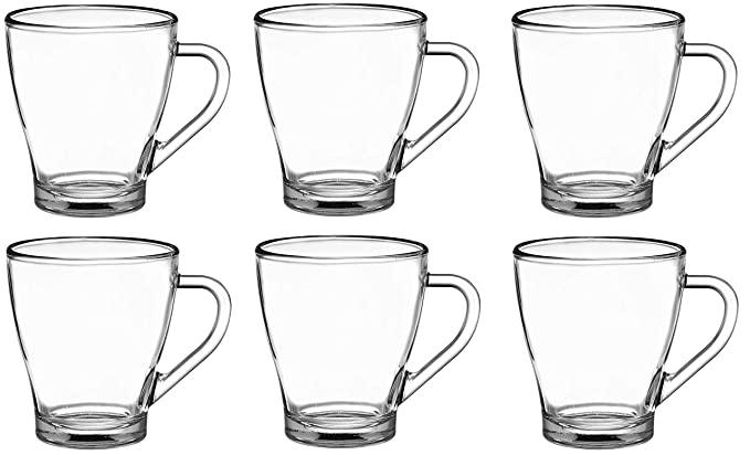 Coffee Glass Mug Set - Uniglass Hollywood 255 ML Set of 6 pcs | Coffee Mug