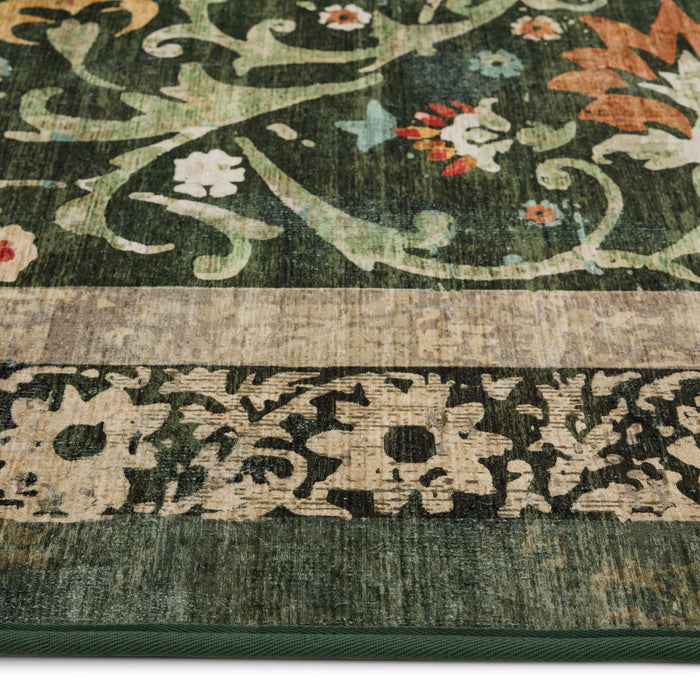 Hug Rug Eco-Washable Country Paisley Green