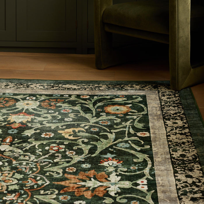 Hug Rug Eco-Washable Country Paisley Green
