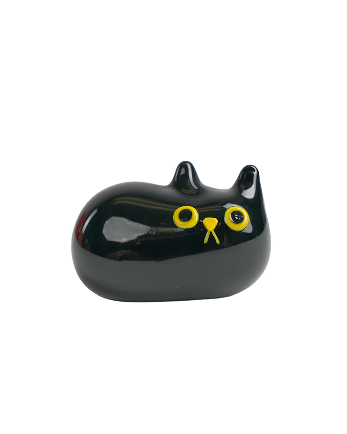 "I am here" Black Cat Figurine