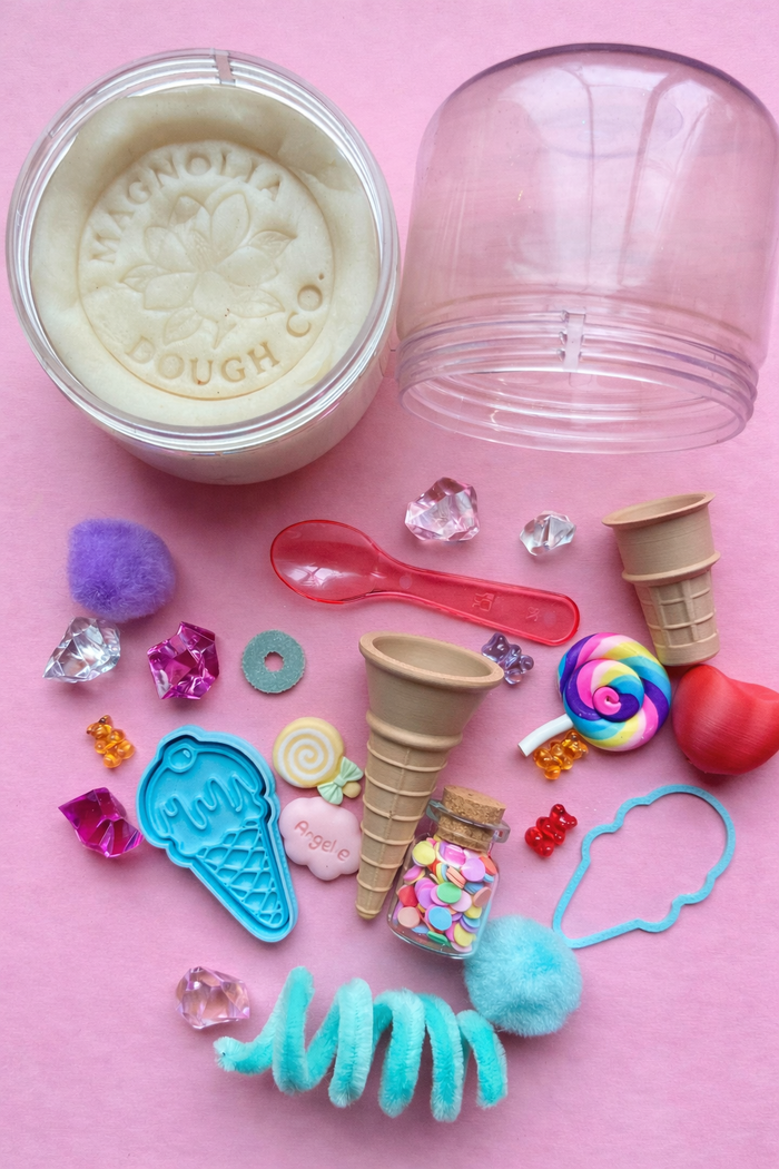 Ice Cream Sensory Play Dough Jar
