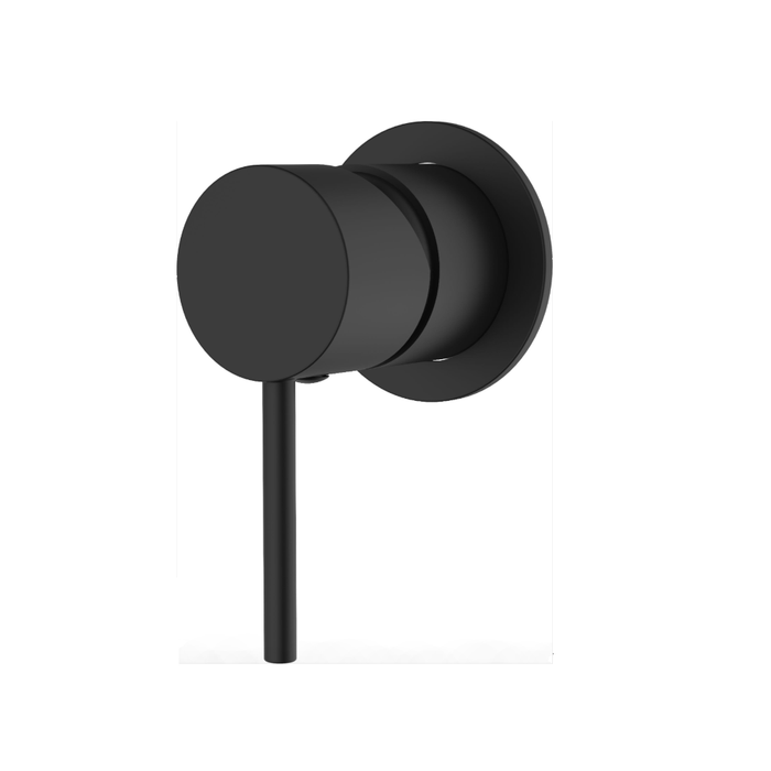 Ikon Hali Black Wall Mixer - 60mm Plate - Acqua Bathrooms