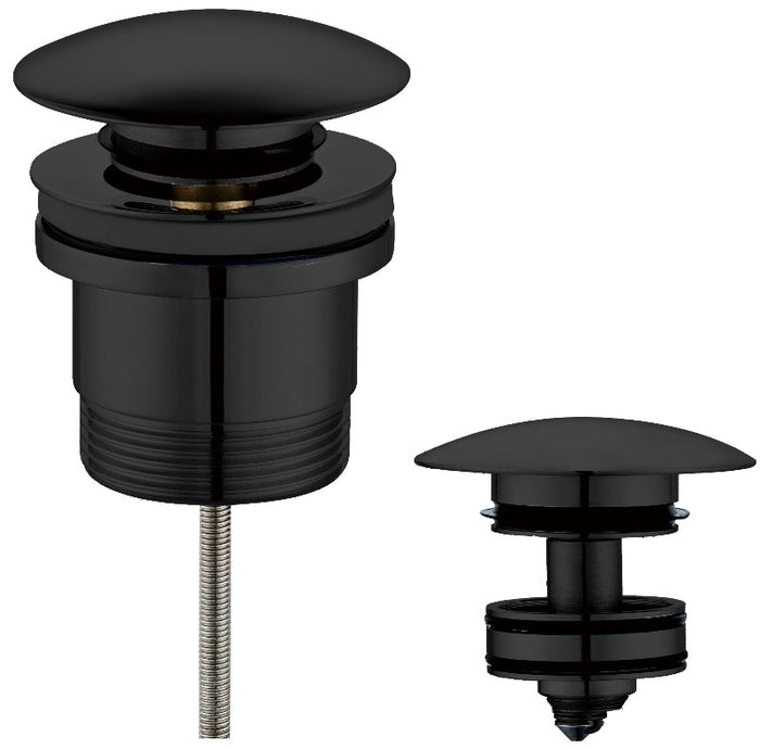 Ikon | Matte Black Universal Pop Up Waste - Acqua Bathrooms