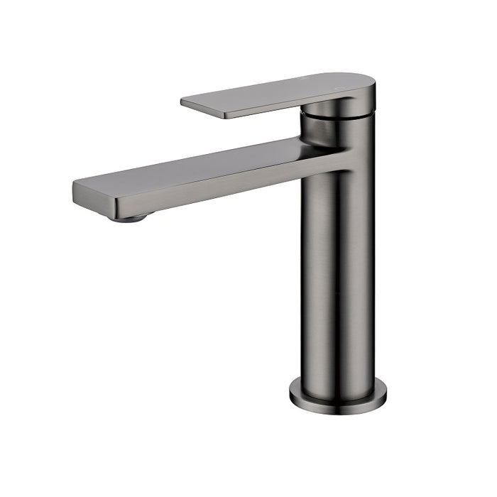 Ikon Ruki Gun Metal Basin Mixer - Acqua Bathrooms