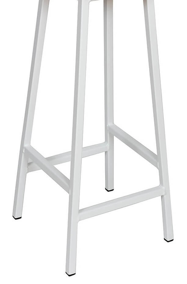 Industrial Bar Stool - 35mm Thick Leather Seat -