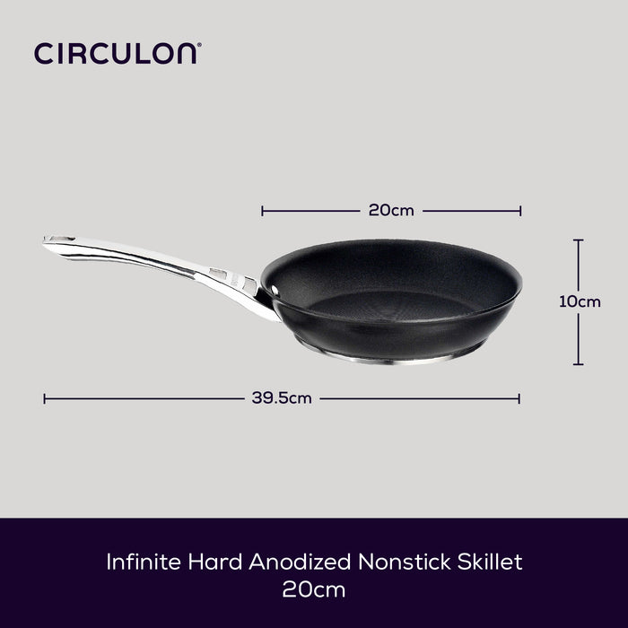 Infinite Non-Stick Induction Frying Pan Skillet - 3 Sizes