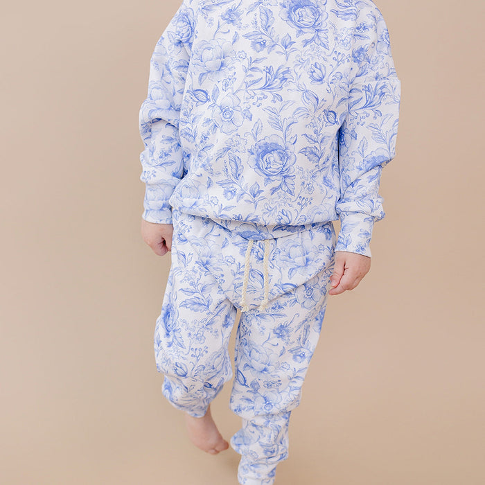 Jogger Set | Blue Flowers
