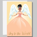 "Joy to the World" Angel Christmas Card