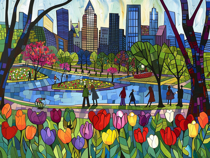 Joyous City Park in Spring