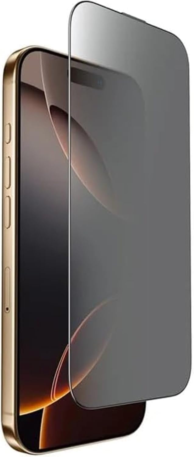 JR-MQS0608 Tempered Glass Screen Protector (2.5D Full Screen with Black Edge) for iP 17 Pro Max (HD+Dustproof)
