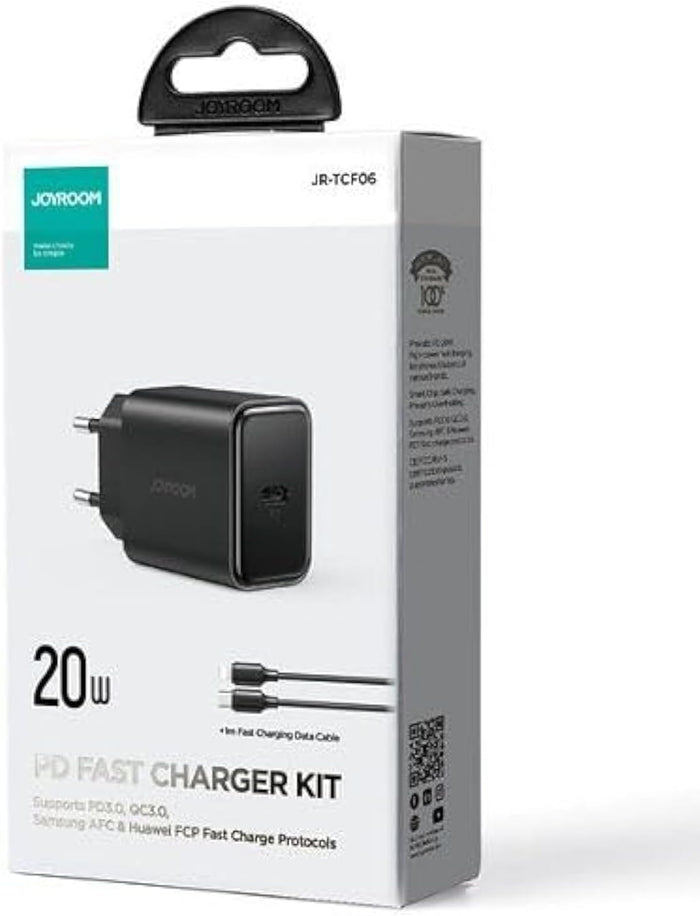 JR-TCF06 Flash Series PD 20W Single-Port Charger-Black