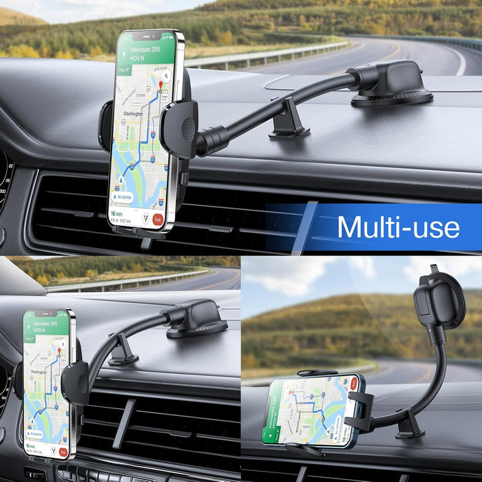 JR-ZS259 Mechanical Car holder( Long arm sucker?-Black