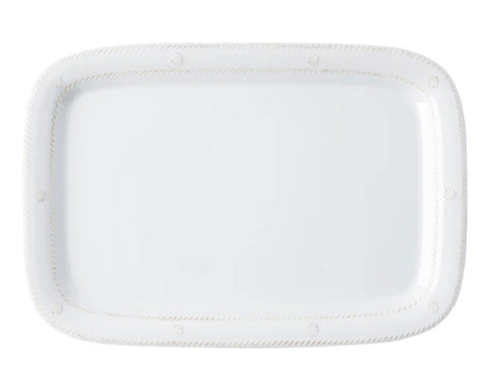 Juliska Berry & Thread Melamine 16" Tray - Whitewash