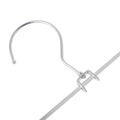 Junlinto Stainless Steel Pants Skirt Hangers Trouser Stand Holder With 2 Adjustable Clips