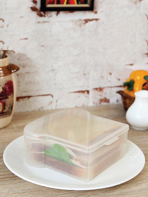 JVS Sandwich Box Transparent set of 4 Pcs | Kitchen Storage