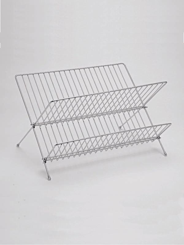 JVS Stainless steel Foldable Plate Stand | Kitchen Storage