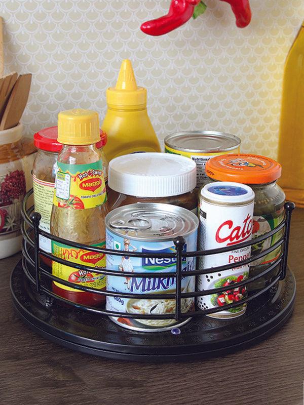 JVS Twist n Pick 10.5" Wood Colour orgainser | Kitchen Storage