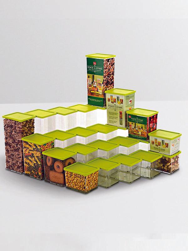 JVS Unbreakable Containers pack of 24 Green | Kitchen Storage