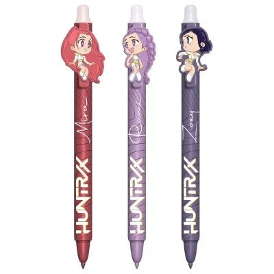K-Pop Demon Hunters Erasable Gel Pen 3 Pack