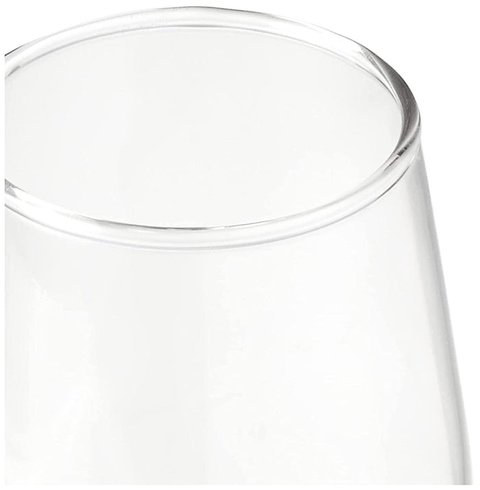 High-quality crystal glassware with delicate, slender stem