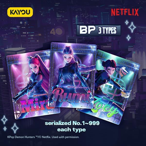 KPop Demon Hunters World Tour Cards, Energy Edition 1-A