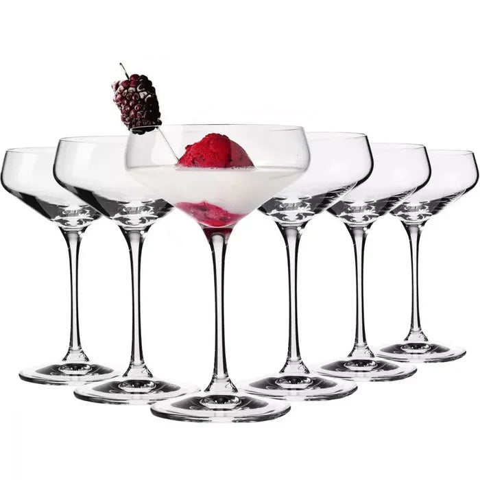 Krosno Avant-Garde Cocktail Glasses 290ml Set of 6 (Made in Poland)