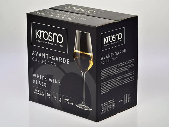 Krosno Avant-Garde Wine Glasses 450ml 6pc (Made in Poland)