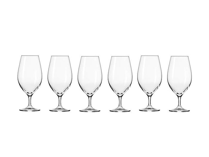 Krosno Harmony Beer Glasses 400ml 6pc (Made in Poland)