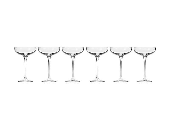 Krosno Harmony Coupe Champagne Glasses 240ml 6pc (Made in Poland)