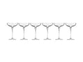 Krosno Harmony Coupe Champagne Glasses 240ml 6pc (Made in Poland)