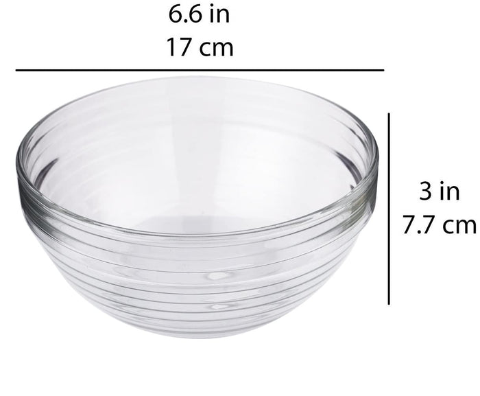 Kyklos Stackable Glass Bowl Set - 170mm (Set of 3)