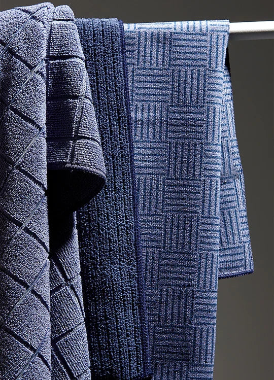 Ladelle Benson 4pk Microfibre Kitchen Towels - Blue - 43x68cm