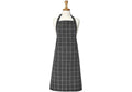 Ladelle Eco Check Cotton Check Apron 70x89cm - Charcoal