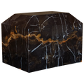 Large/Adult 190 Cubic Inch Summit King Gold Box Marble Funeral Cremation Urn