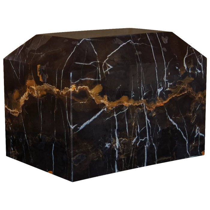 Large/Adult 190 Cubic Inch Summit King Gold Box Marble Funeral Cremation Urn