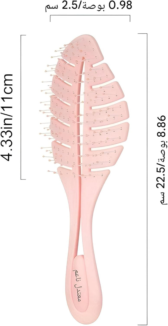 Leaf-Shaped Air Cushion Hairbrush for Gentle Detangling