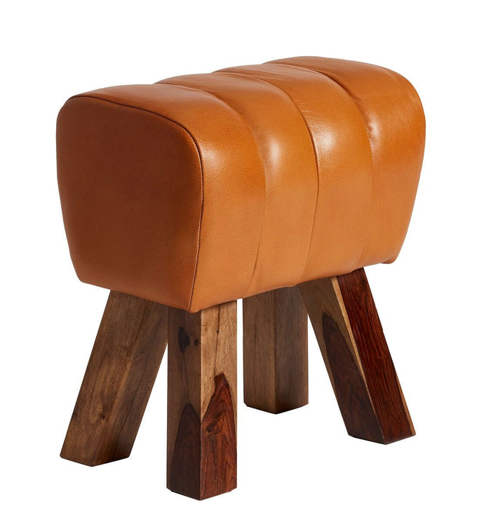 Lima Mini Gym Bench - Cognac Buffalo Leather -