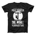Lineman Pole Dancer Funny T-Shirt Black Standard T