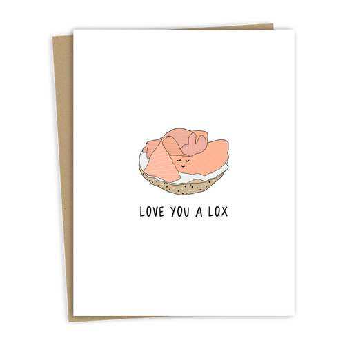 "Love You A Lox" Card