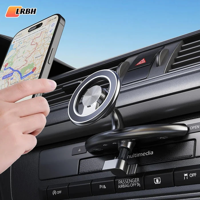 LRBH Metal Anti Shake Magnet CD Slot Phone Mount for Magsafe, Compatible with  All Cellphones