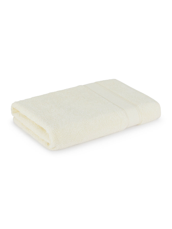 Luxe Loom 100% Cotton 550 GSM Bath Towel - Vanilla Ice (Cream)