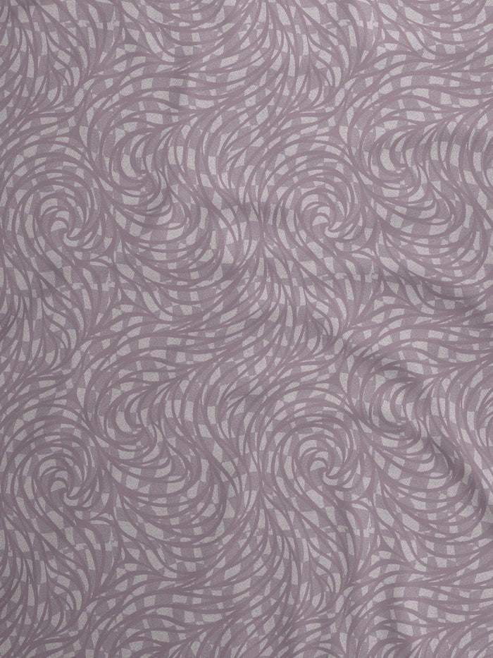 Luxe Loom 100% Cotton 600 TC King Bedsheet with 4 Pillow Covers & 2 Cushion Covers | Purple Printed Bedsheet Set