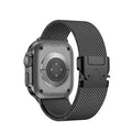 Lzel Avalonflex Titanium Milanese Loop Watch Band For 42/44/45/46/49Mm - Black
