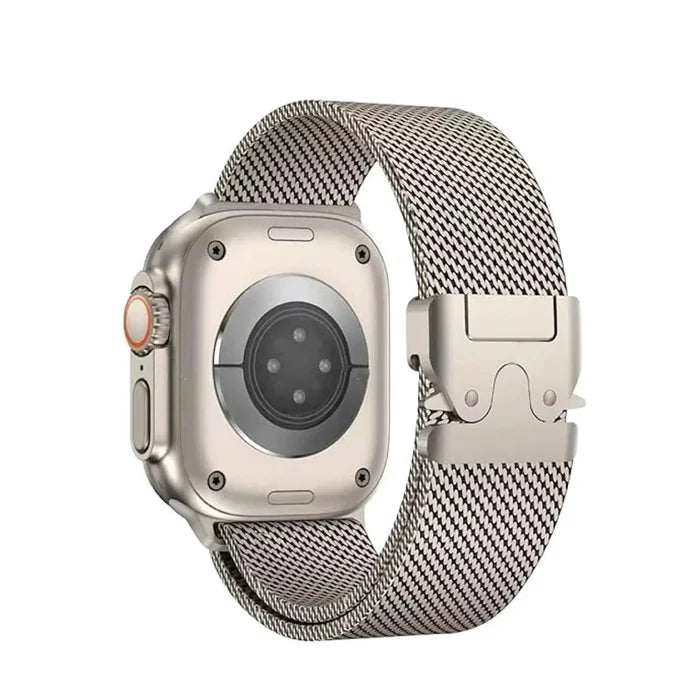 Lzel Avalonflex Titanium Milanese Loop Watch Band For 42/44/45/46/49Mm - Natural Titanium