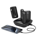Lzel Quadra Energia X Station 10000Mah Charging Station Built In Cable Lightning And Type-C - Black