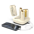 Lzel Quadra Energia X Station 10000Mah Charging Station Built In Cable Lightning And Type-C - YELLOW