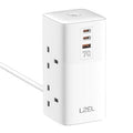 Lzel Zenith Power Hub 70W Gan Tower Extension Power Socket White