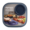 Madesmart® Dipware® Dinner Plate With Bowl - 24x24cm - Midnight Blue